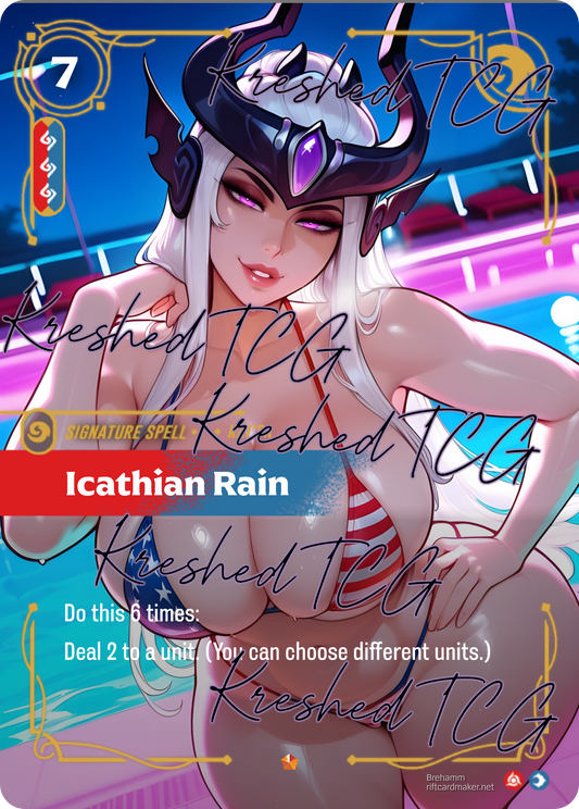 Kai'sa Icathian Rain Victorious Riftbound Full Art Holo – Anime Custom Card | KreshedTCG