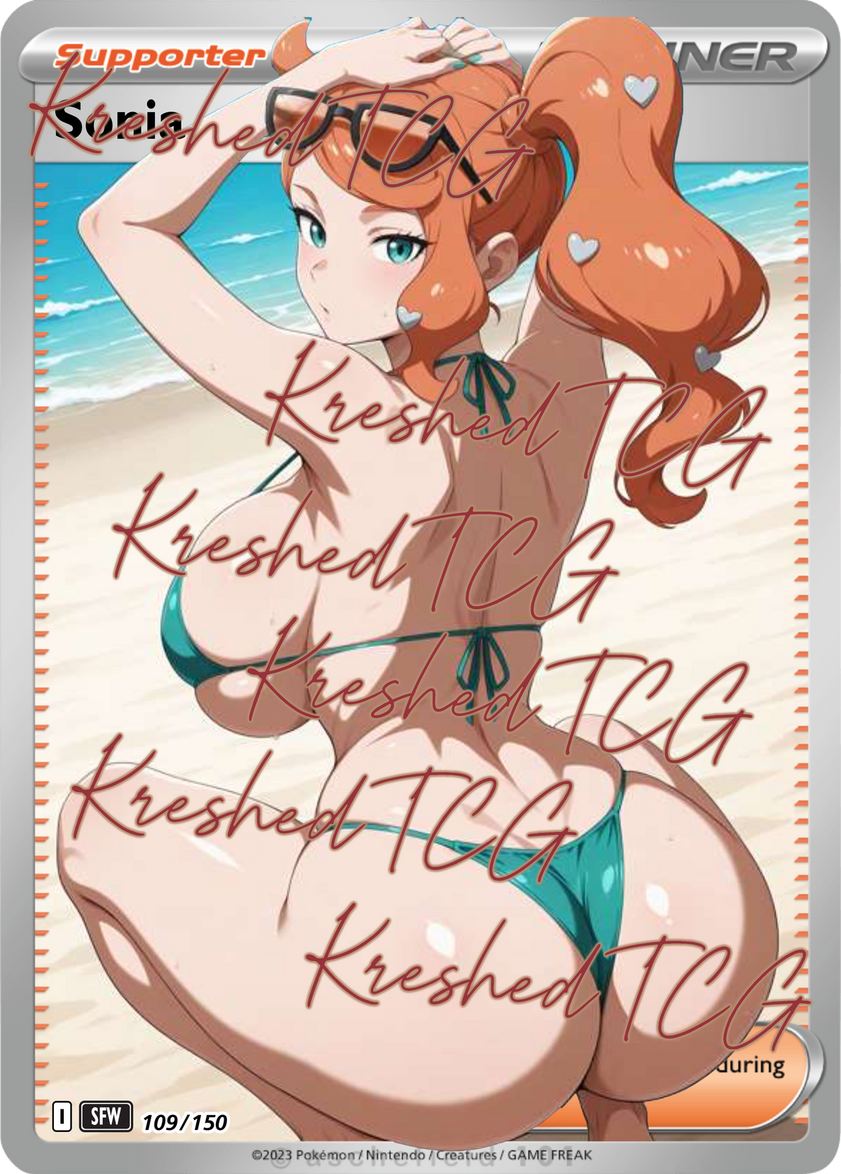 Sonia Pokémon Full Art Holo – Anime Custom Card | KreshedTCG
