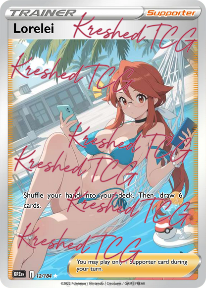 Lorelei Pokémon Full Art Holo – Anime Custom Card | KreshedTCG