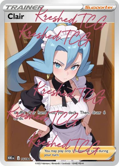 Clair Pokémon Full Art Holo – Anime Custom Card | KreshedTCG