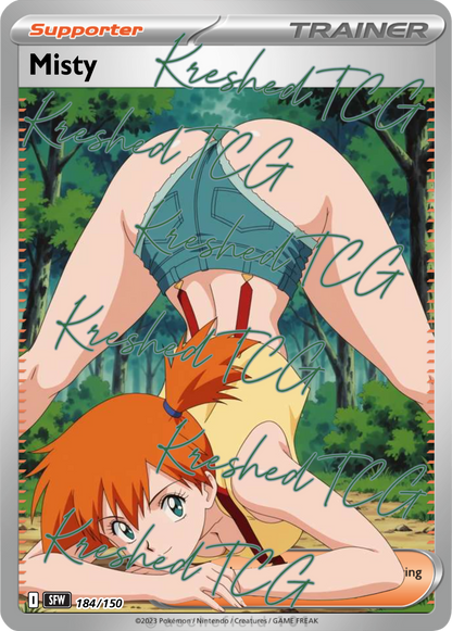 Misty Pokémon Full Art Holo – Anime Custom Card | KreshedTCG