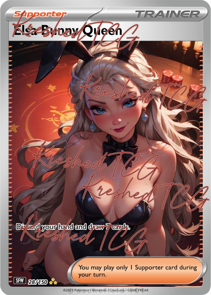 Elsa Pokémon Full Art Holo – Anime Custom Card | KreshedTCG