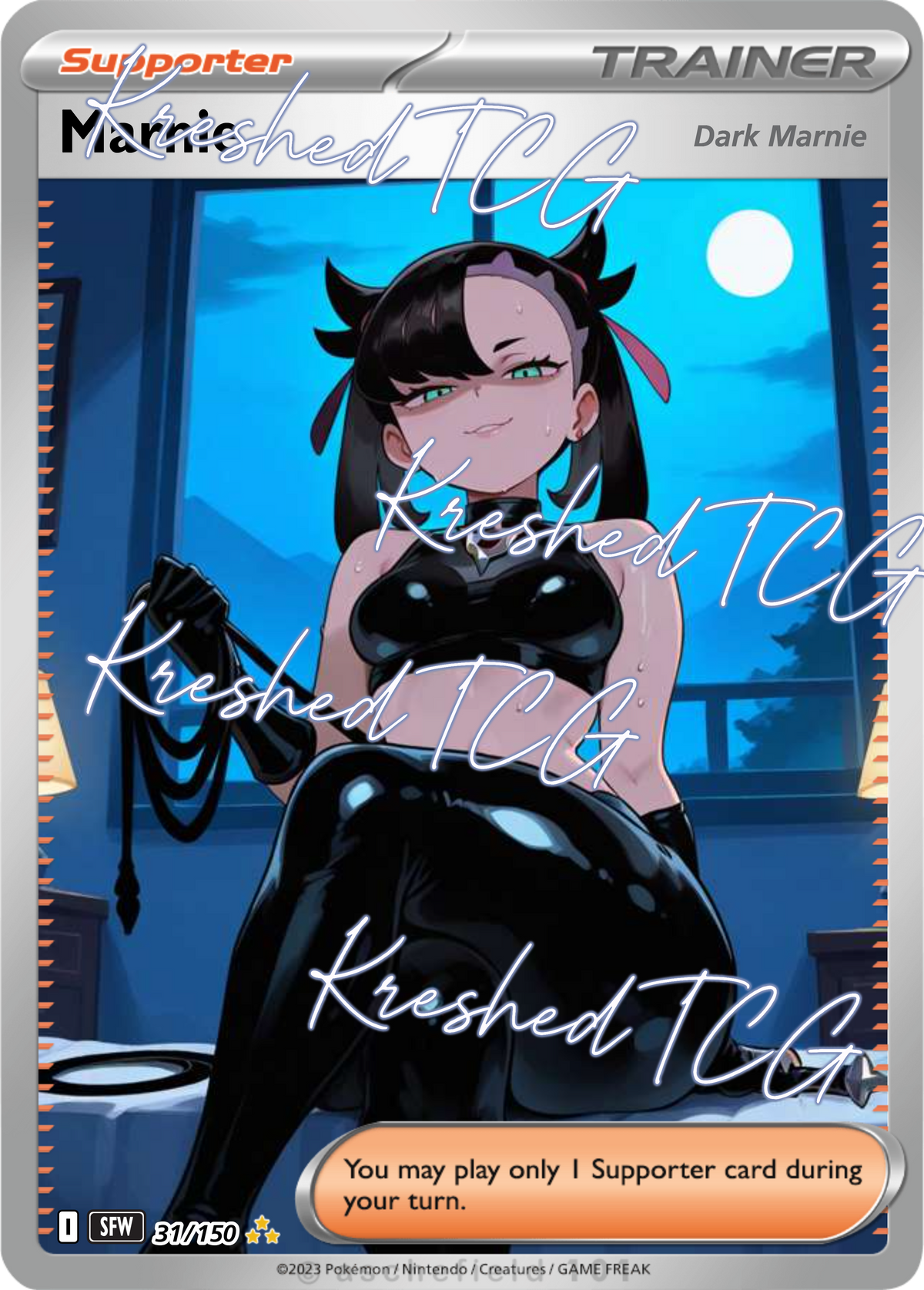 Marnie Pokémon Full Art Holo – Anime Custom Card | KreshedTCG