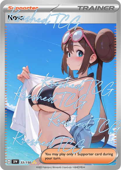 Rosa Pokémon Full Art Holo – Anime Custom Card | KreshedTCG