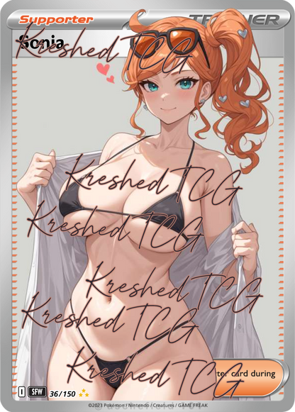 Sonia Pokémon Full Art Holo – Anime Custom Card | KreshedTCG