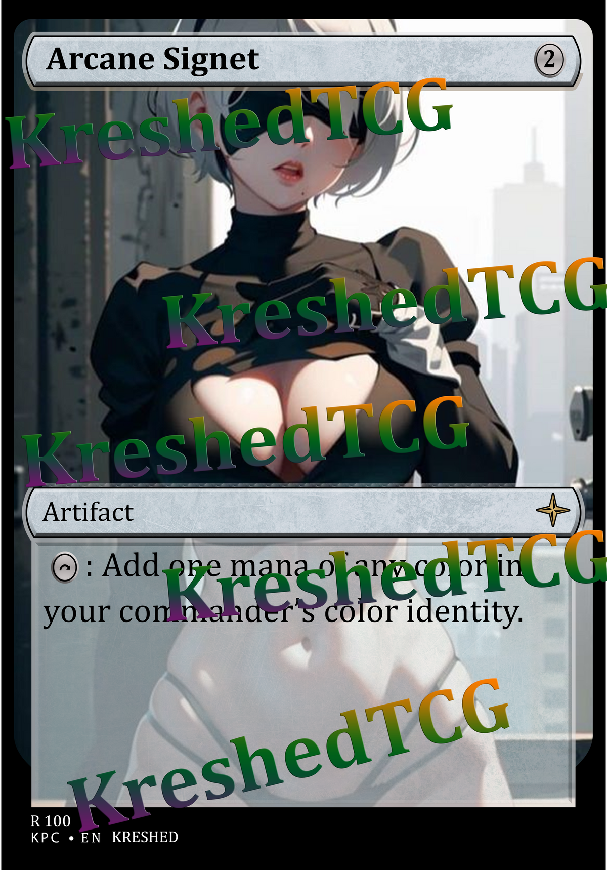 Arcane Signet MTG Full Art Holo – Anime Custom Card | KreshedTCG
