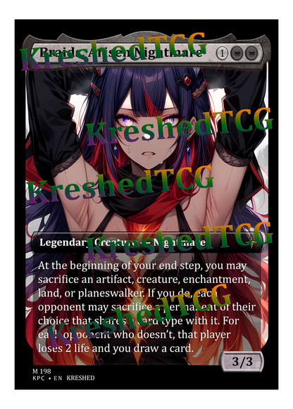 Braids, Arisen Nightmare MTG Full Art Holo – Anime Custom Card | KreshedTCG