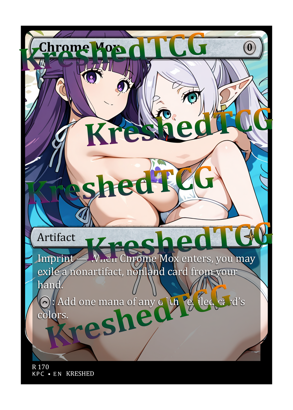 Chrome Mox MTG Full Art Holo – Anime Custom Card | KreshedTCG