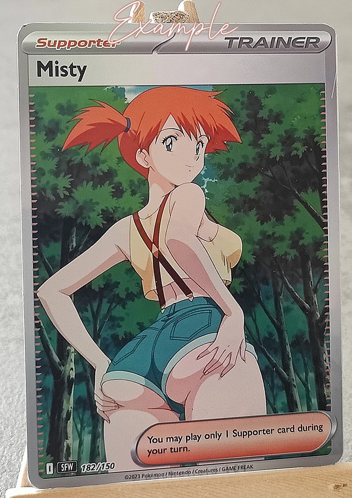 Misty trainer card fan made