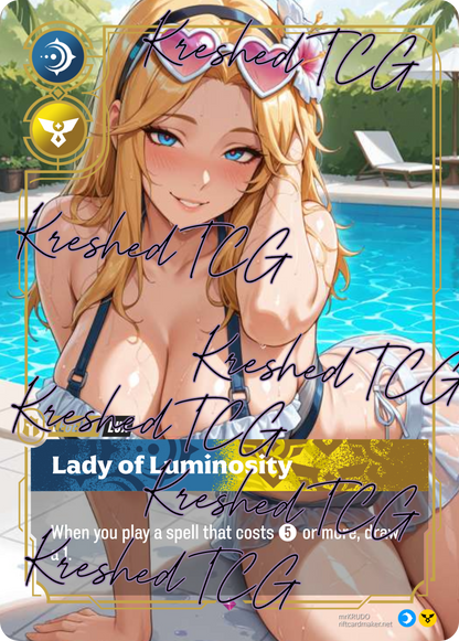 Lux Lady of Luminosity Full Art Holo – Anime Custom Card | KreshedTCG