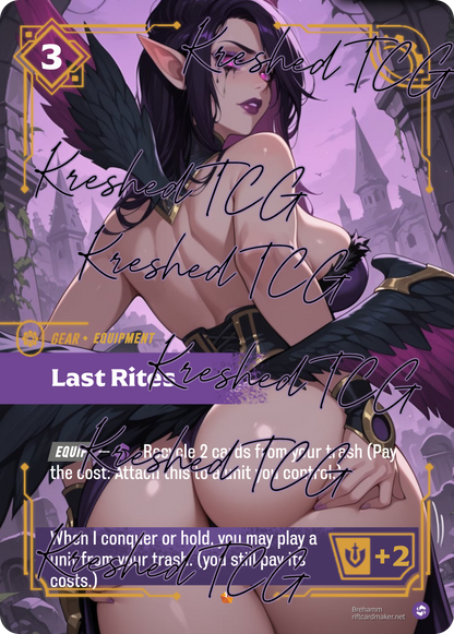 Last Rites Full Art Holo – Anime Custom Card | KreshedTCG