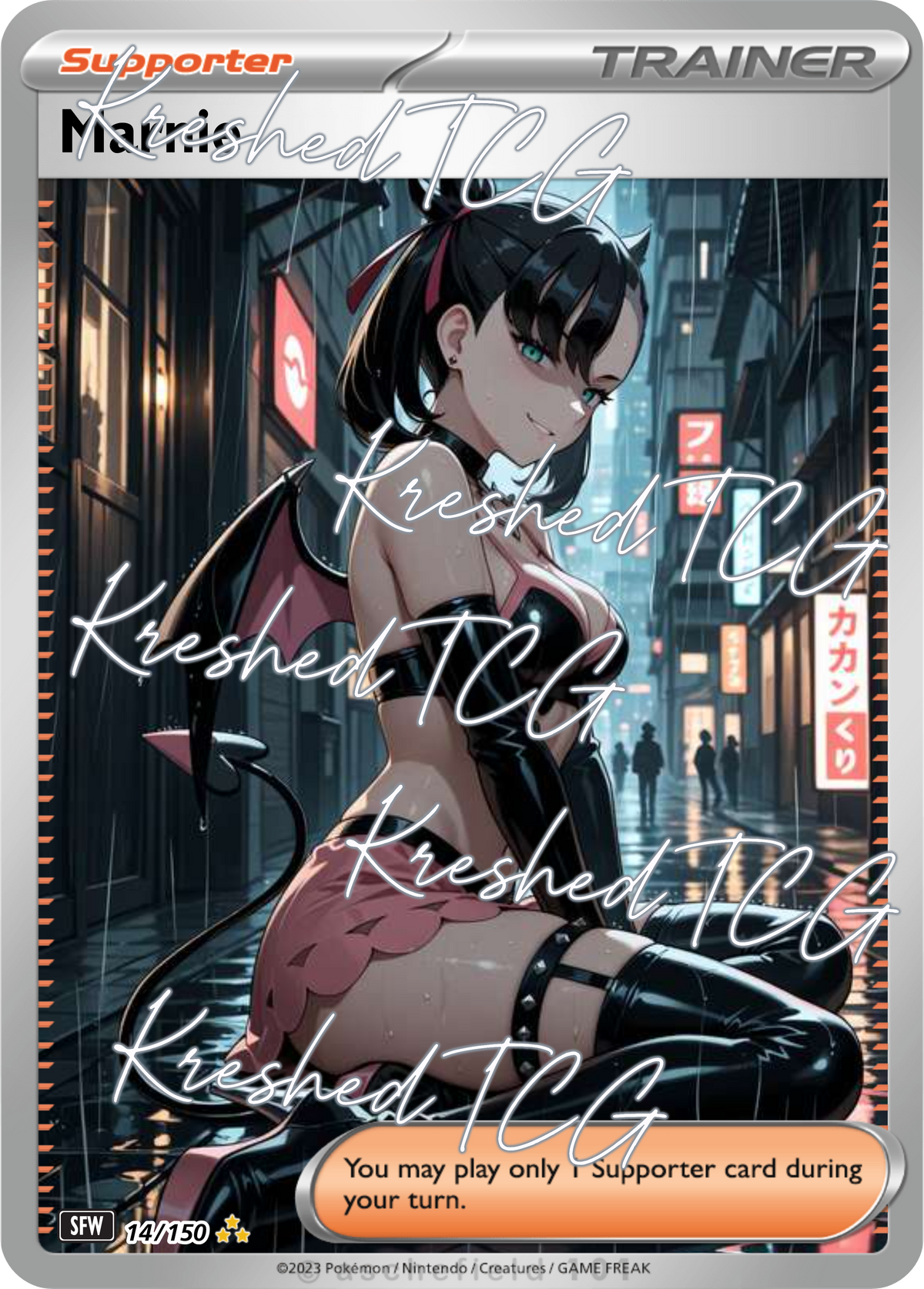 Marnie Pokémon Full Art Holo – Anime Custom Card | KreshedTCG