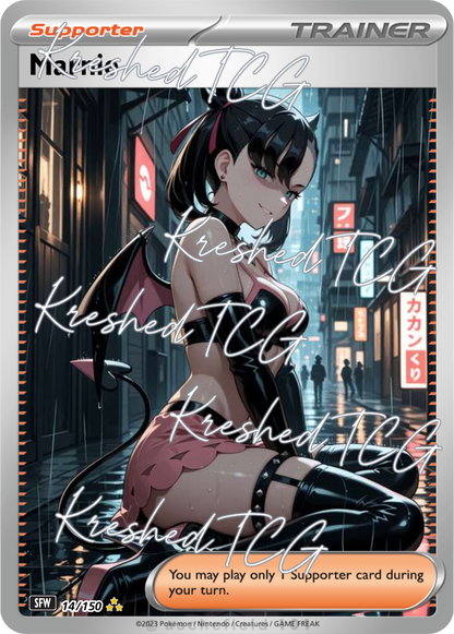 Marnie Pokémon Full Art Holo – Anime Custom Card | KreshedTCG