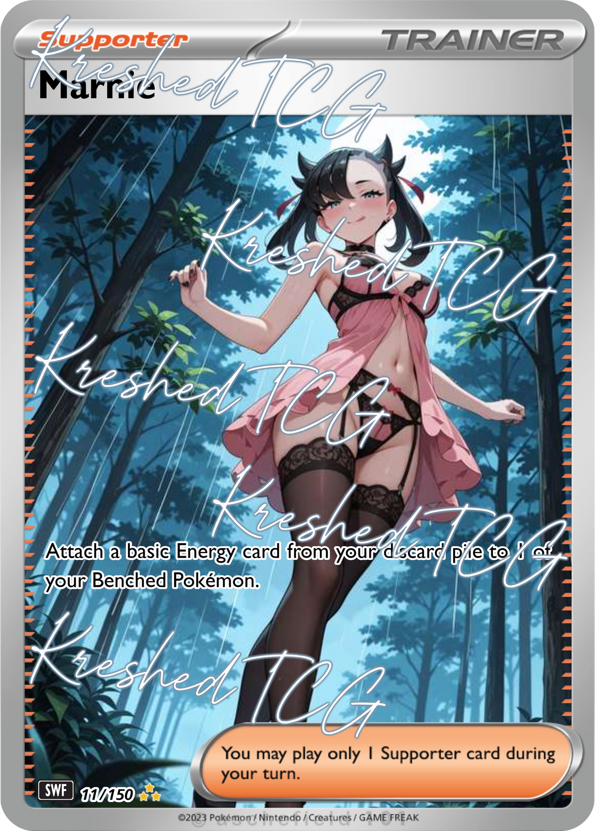 Marnie Pokémon Full Art Holo – Anime Custom Card | KreshedTCG