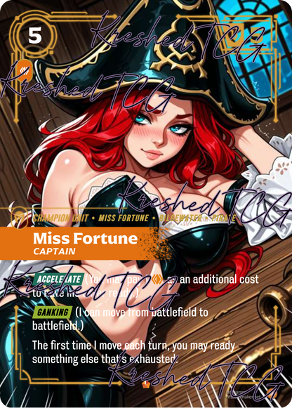 Miss Fortune Captain Full Art Holo – Anime Custom Card | KreshedTCG