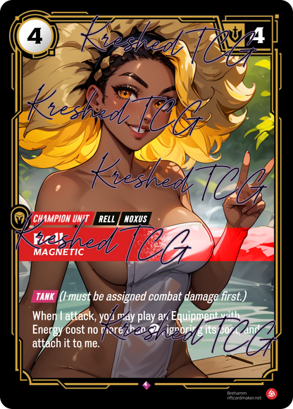 Rell Magnetic Full Art Holo – Anime Custom Card | KreshedTCG
