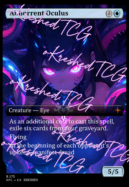 Abhorrent Oculus MTG Full Art Holo – Anime Custom Card | KreshedTCG