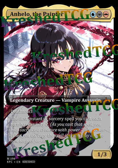 Anhelo, the Painter MTG Full Art Holo – Anime Custom Card | KreshedTCG