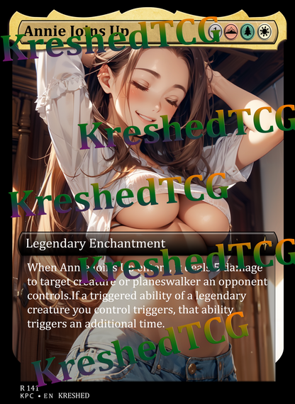 Annie Joins Up MTG Full Art Holo – Anime Custom Card | KreshedTCG
