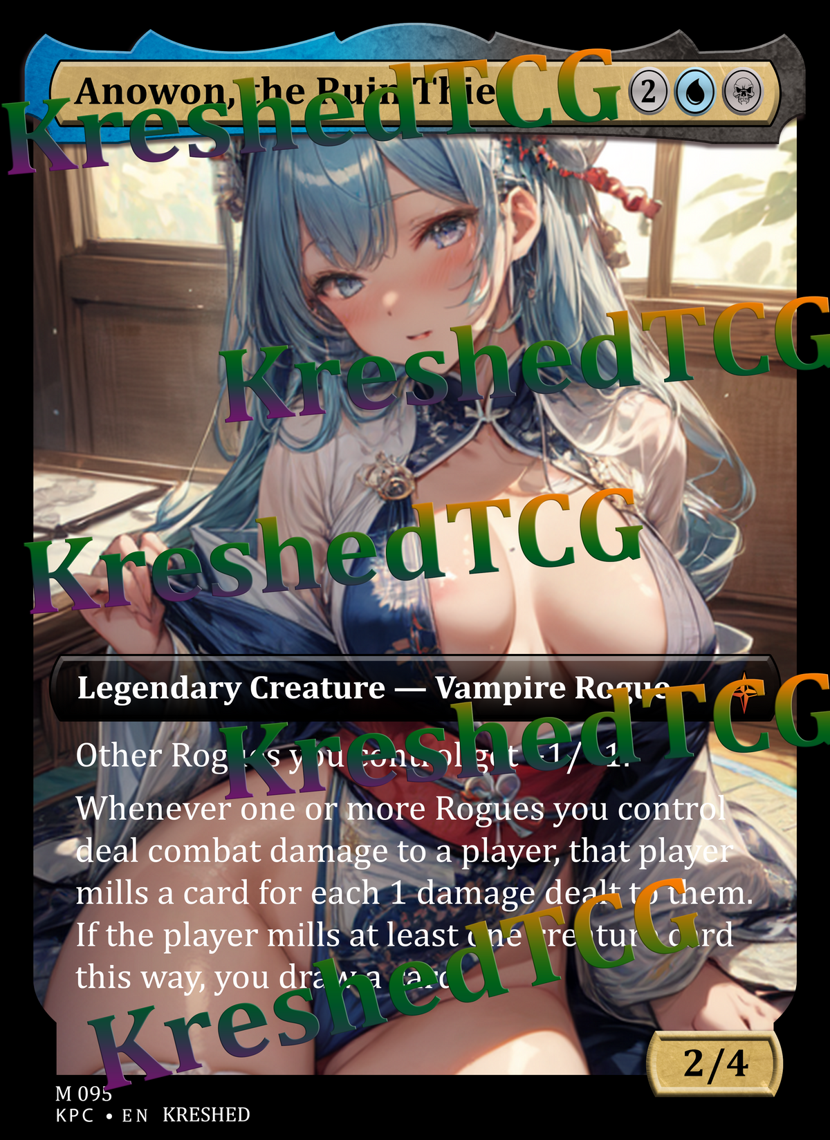 Anowon, the Ruin Thief MTG Full Art Holo – Anime Custom Card | KreshedTCG