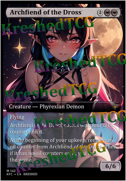 Archfiend of the Dross MTG Full Art Holo – Anime Custom Card | KreshedTCG