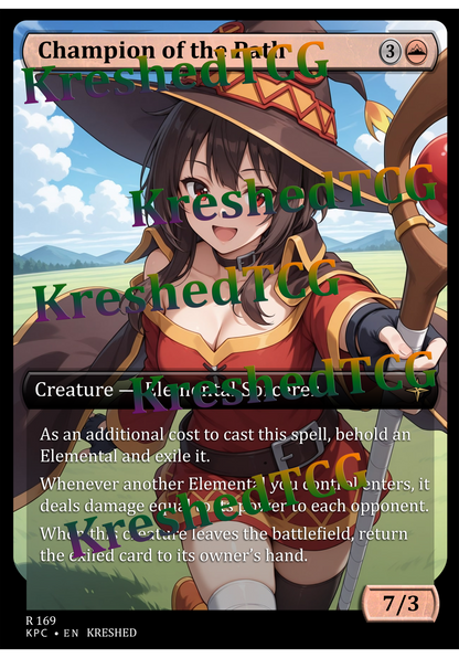 Champion of the Path MTG Full Art Holo – Anime Custom Card | KreshedTCG