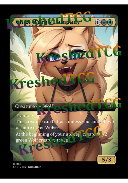 Chief Warg's Company MTG Full Art Holo – Anime Custom Card | KreshedTCG