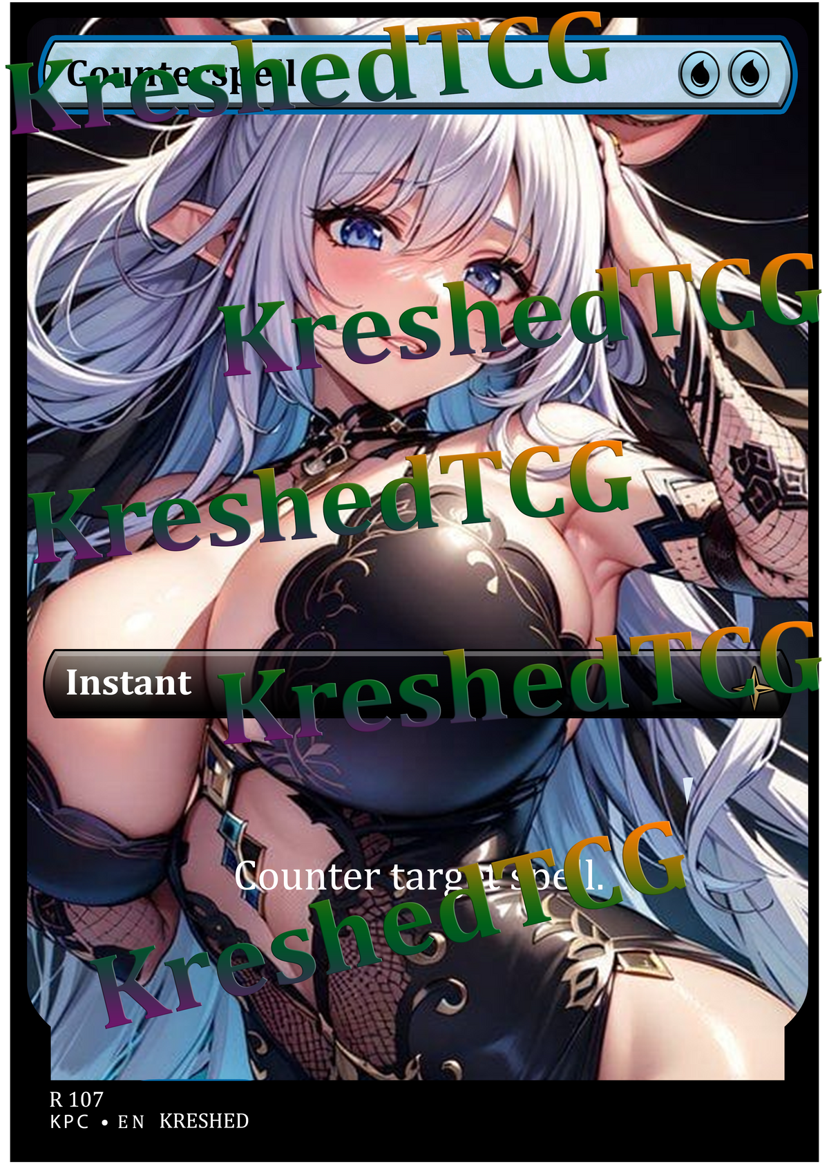 Counterspell MTG Full Art Holo – Anime Custom Card | KreshedTCG