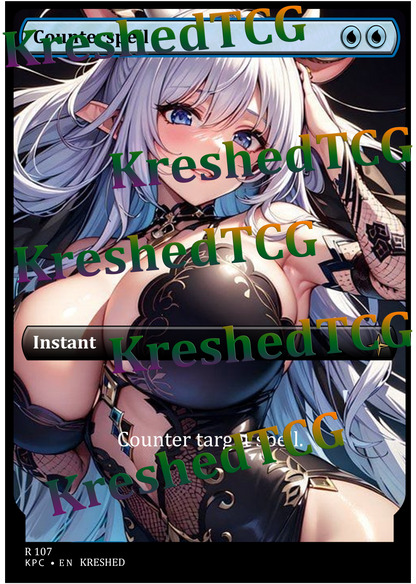 Counterspell MTG Full Art Holo – Anime Custom Card | KreshedTCG