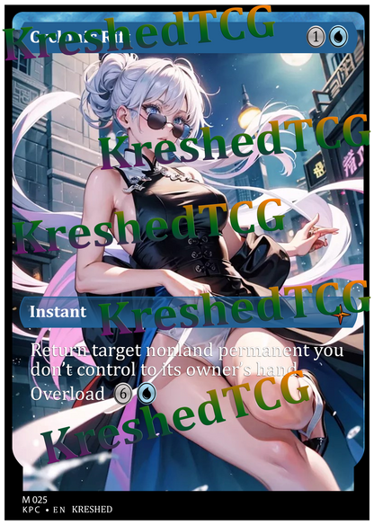 Cyclonic Rift MTG Full Art Holo – Anime Custom Card | KreshedTCG