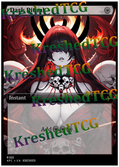 Dark Ritual MTG Full Art Holo – Anime Custom Card | KreshedTCG