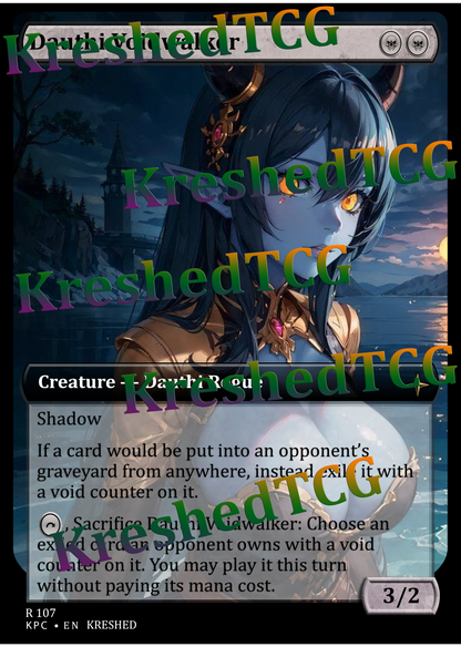 Dauthi Voidwalker MTG Full Art Holo – Anime Custom Card | KreshedTCG