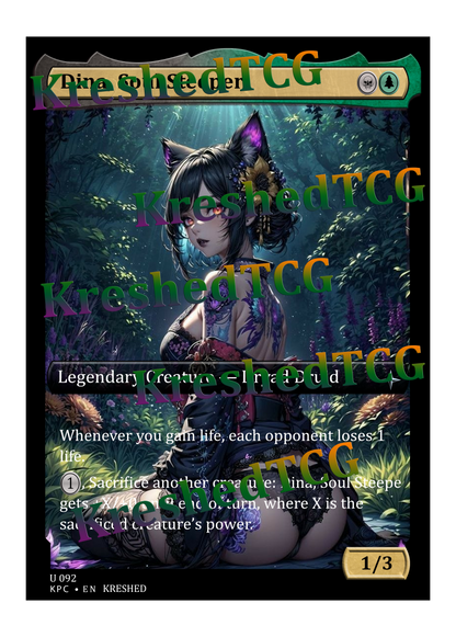 Dina, Soul Steeper MTG Full Art Holo – Anime Custom Card | KreshedTCG