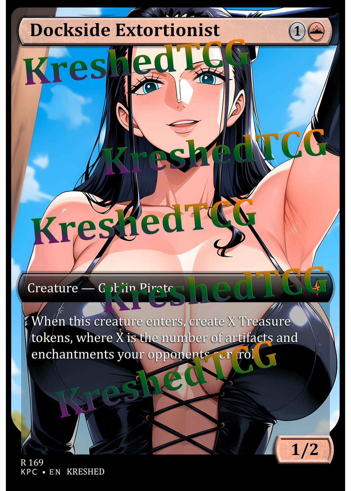 Dockside Extortionist MTG Full Art Holo – Anime Custom Card | KreshedTCG