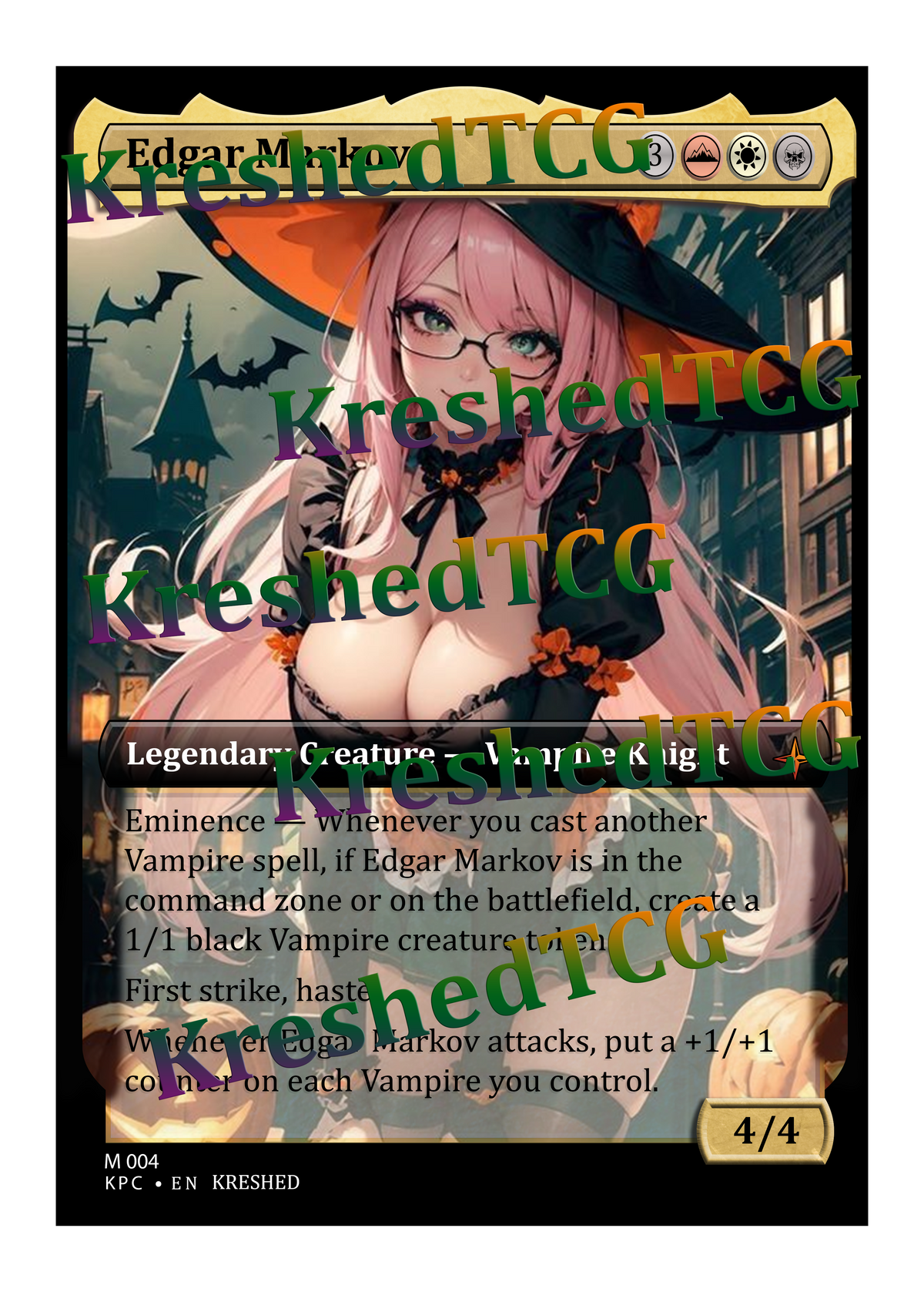 Edgar Markov MTG Full Art Holo – Anime Custom Card | KreshedTCG