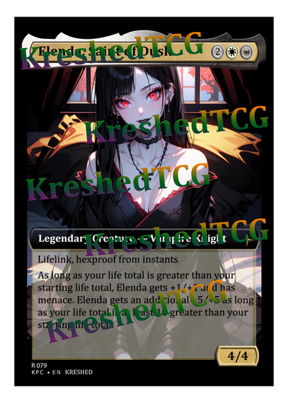 Elenda, Saint of Dusk MTG Full Art Holo – Anime Custom Card | KreshedTCG