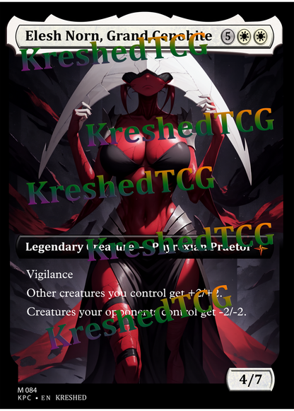 Elesh Norn, Grand Cenobite MTG Full Art Holo – Anime Custom Card | KreshedTCG